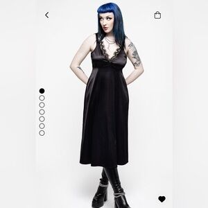 Disturbia Satin Midi Slip Dress